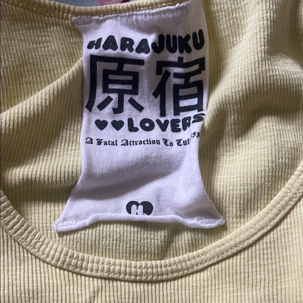 Harajuku Lovers Yellow Tank Top - Picture 3 of 5